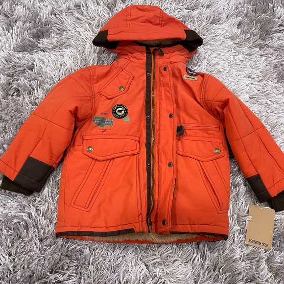 London Fog Orange Winter Coat 